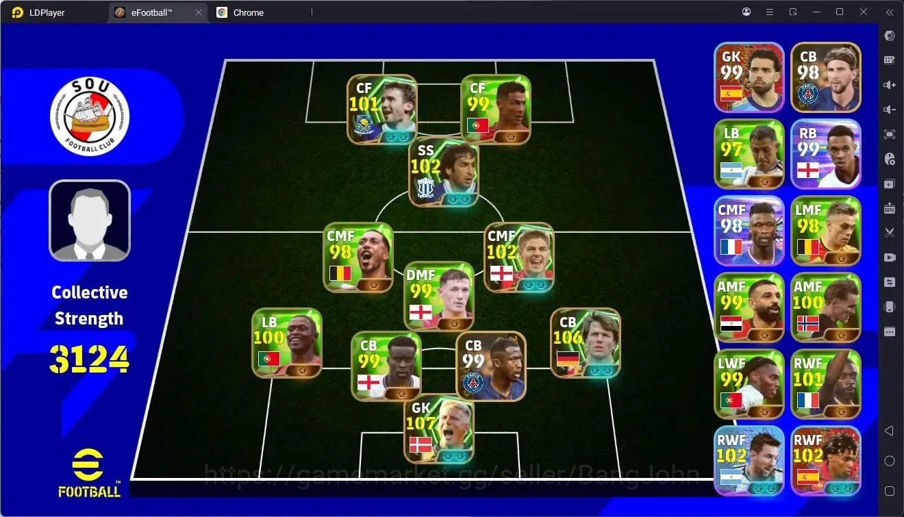 eFootball Accounts Legends & Iconic Players Mobile | PW 3124 | Epic Matthäus, Schmeichel, Gerrard, Raul, Shevchenko 1