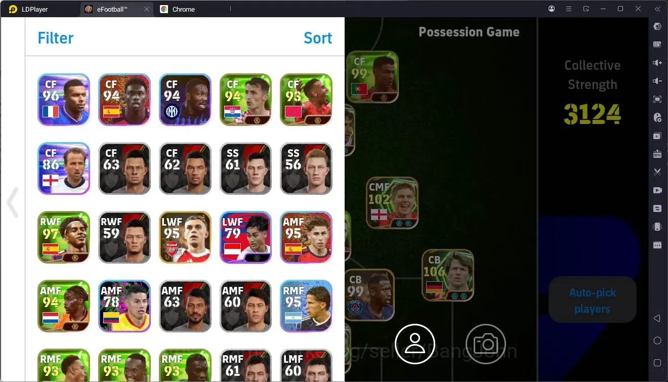 eFootball Accounts Legends & Iconic Players Mobile | PW 3124 | Epic Matthäus, Schmeichel, Gerrard, Raul, Shevchenko 2