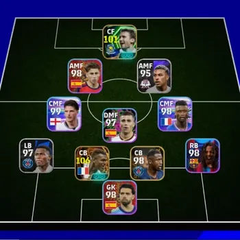 eFootball Accounts Legends & Iconic Players Android|PW 3027|Epic Desally,Shevcenko,Gerrard,RuiCosta|SHWT Lionel Messi,Calvin