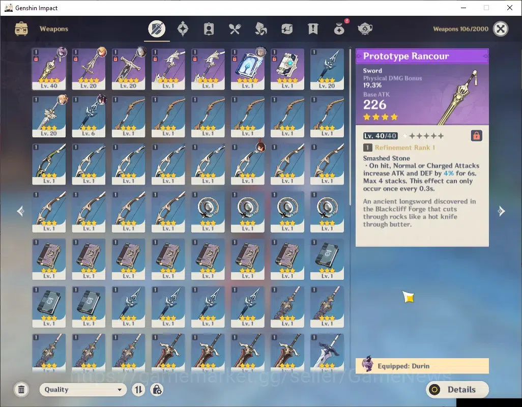 Genshin Impact Accounts ASIA|AR 21|1 Limited + 1 (*5Standard)|Durin|Jean|L image 4