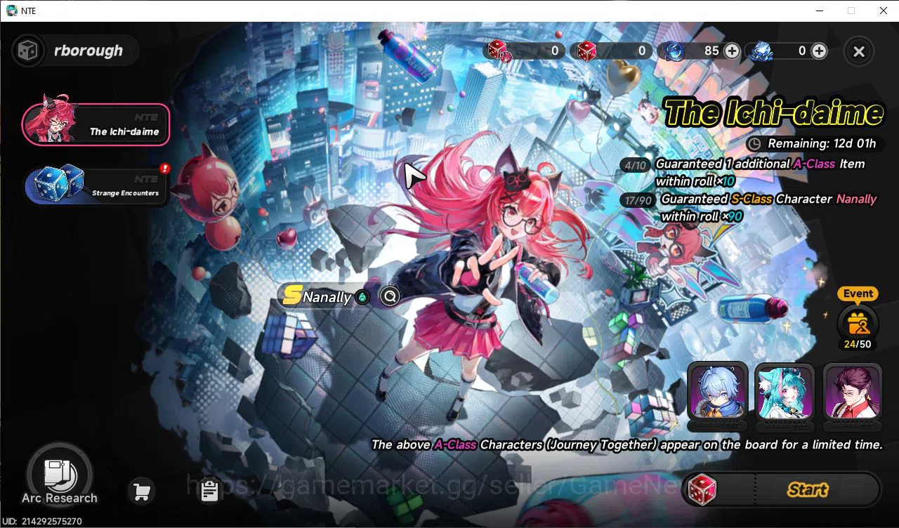 Neverness to Everness Accounts GLOBAL NA|HL 3|1 SSR Limited Nanally + Selector ON image 3