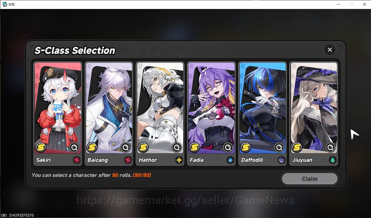 Neverness to Everness Accounts GLOBAL NA|HL 3|1 SSR Limited Nanally + Selector ON image 4