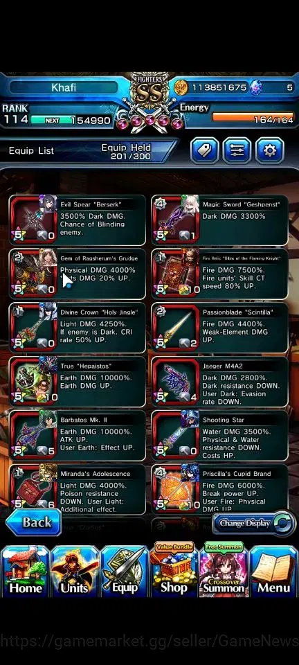 Grand Summoners Accounts Global|Rank 114|20 Ascend+9 TW|[Roy,Inumuta,S Miyu image 10