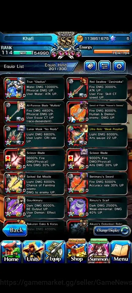 Grand Summoners Accounts Global|Rank 114|20 Ascend+9 TW|[Roy,Inumuta,S Miyu image 11