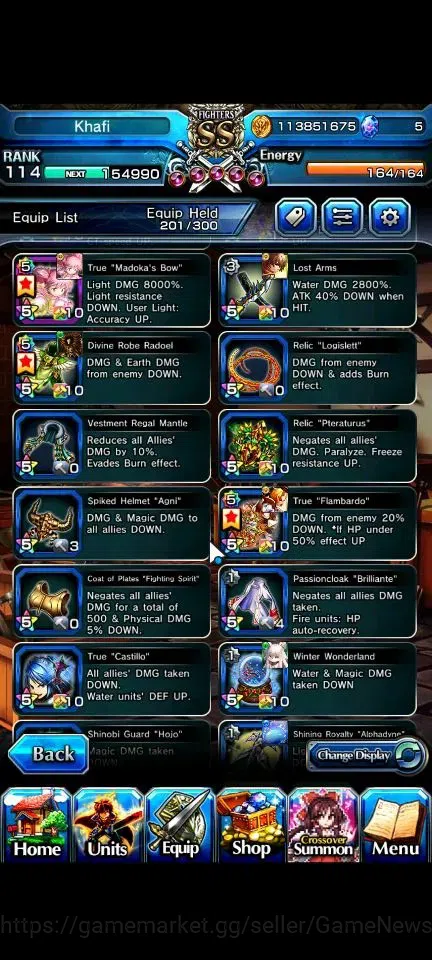 Grand Summoners Accounts Global|Rank 114|20 Ascend+9 TW|[Roy,Inumuta,S Miyu image 14