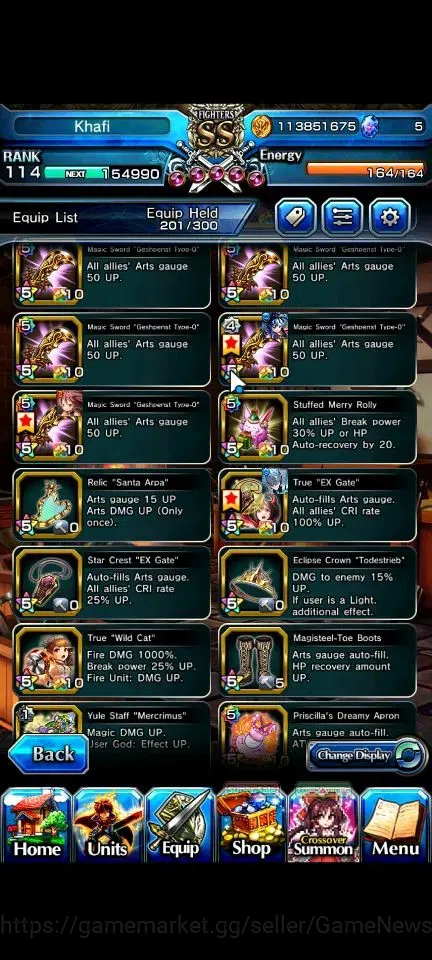 Grand Summoners Accounts Global|Rank 114|20 Ascend+9 TW|[Roy,Inumuta,S Miyu image 16