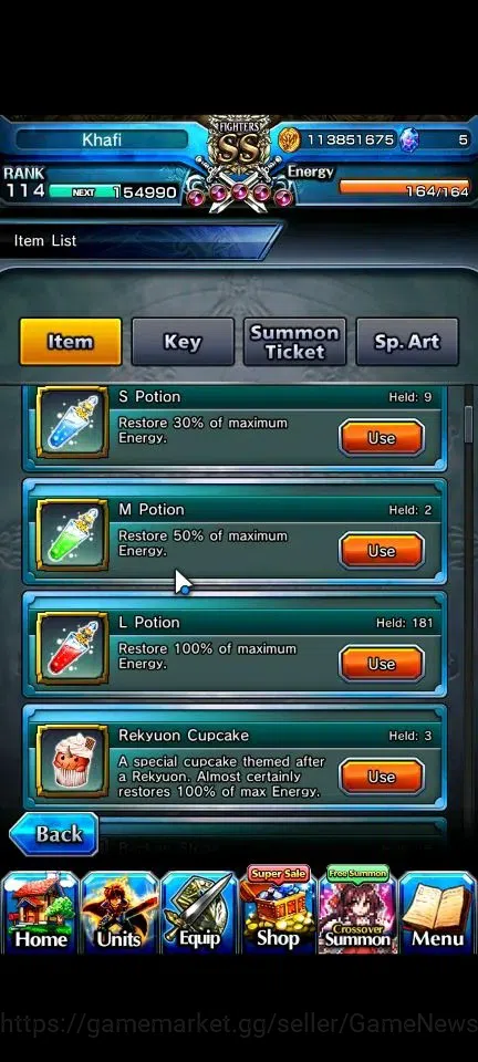 Grand Summoners Accounts Global|Rank 114|20 Ascend+9 TW|[Roy,Inumuta,S Miyu image 2