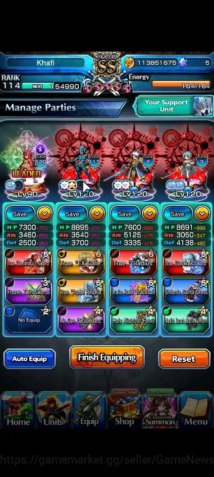 Grand Summoners Accounts Global|Rank 114|20 Ascend+9 TW|[Roy,Inumuta,S Miyu image 3