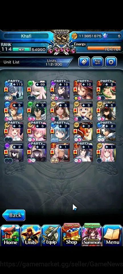 Grand Summoners Accounts Global|Rank 114|20 Ascend+9 TW|[Roy,Inumuta,S Miyu image 4
