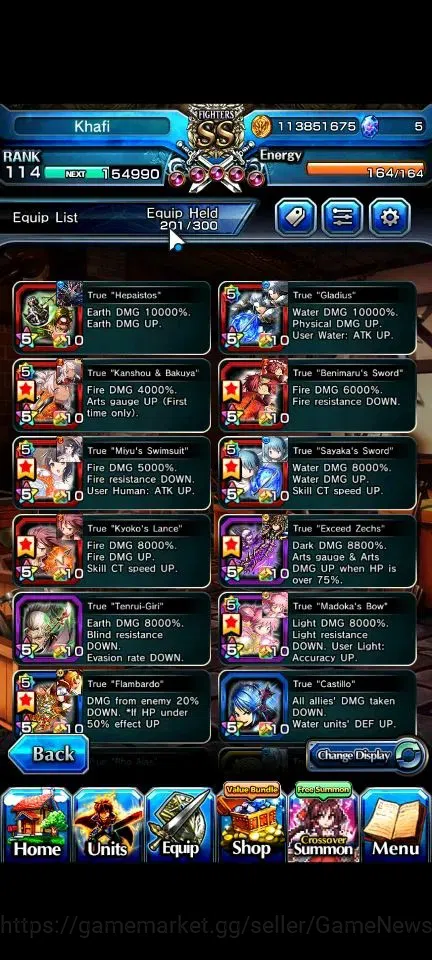 Grand Summoners Accounts Global|Rank 114|20 Ascend+9 TW|[Roy,Inumuta,S Miyu image 5