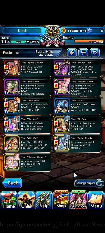 Grand Summoners Accounts Global|Rank 114|20 Ascend+9 TW|[Roy,Inumuta,S Miyu image 6