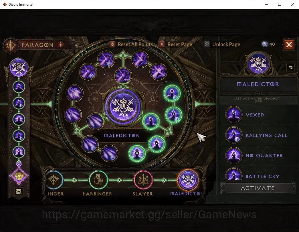Diablo Immortal Accounts NA - High Heavens|CS ON|Lv60(920)|Druid|45K CR|Res image 10