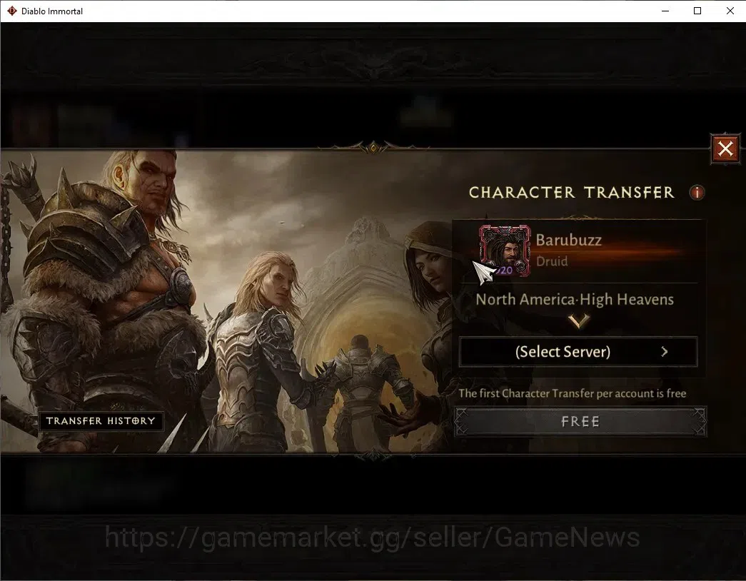 Diablo Immortal Accounts NA - High Heavens|CS ON|Lv60(920)|Druid|45K CR|Res image 2