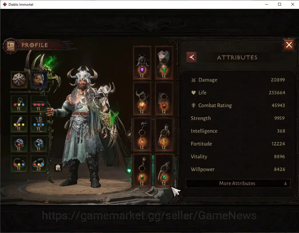 Diablo Immortal Accounts NA - High Heavens|CS ON|Lv60(920)|Druid|45K CR|Res image 3