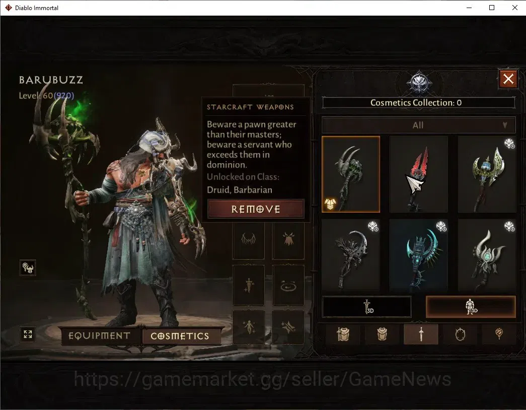 Diablo Immortal Accounts NA - High Heavens|CS ON|Lv60(920)|Druid|45K CR|Res image 8