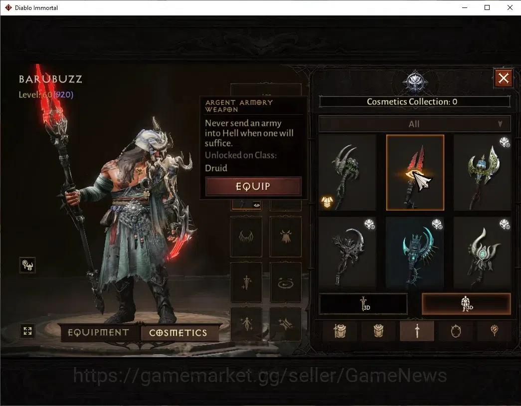Diablo Immortal Accounts NA - High Heavens|CS ON|Lv60(920)|Druid|45K CR|Res image 9