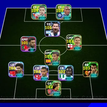 eFootball Accounts Legends & Iconic Players eFootball Account for Sale | 105 Rated Messi & Top Players | 3203 Collective