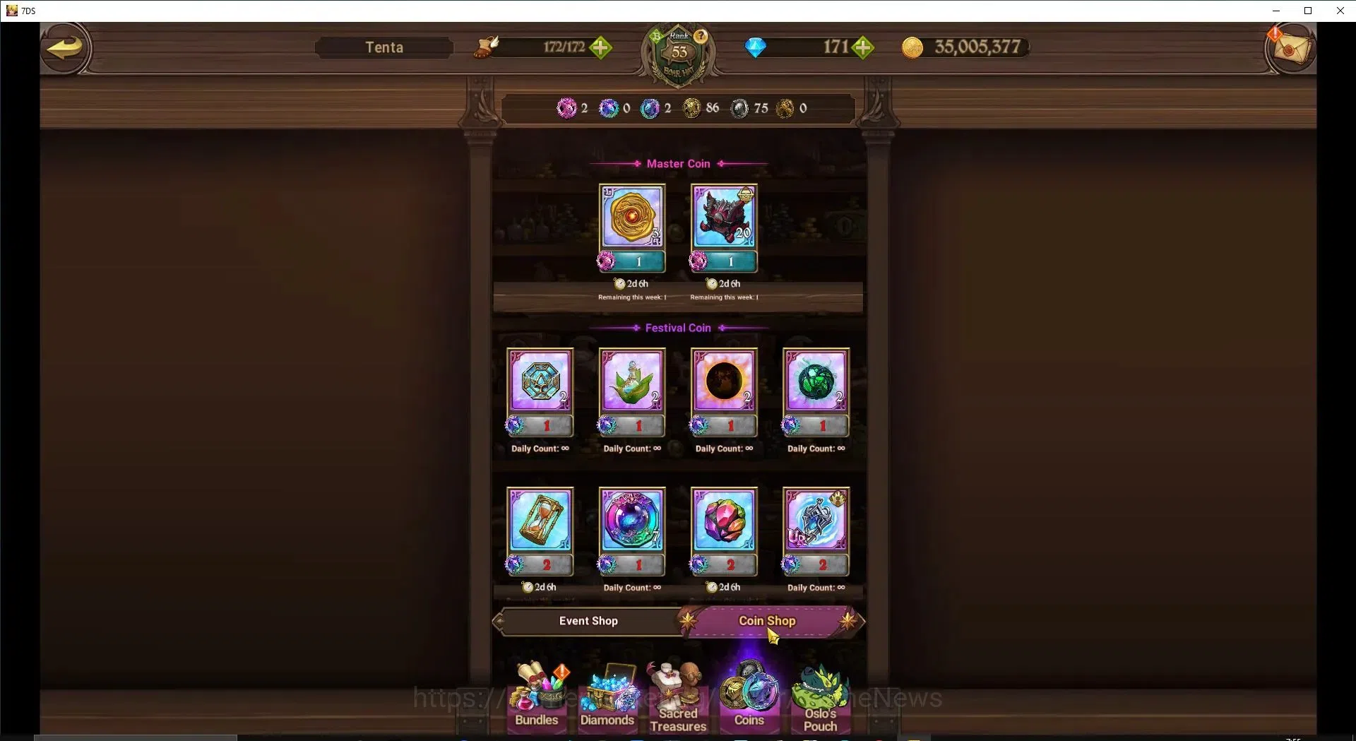 The Seven Deadly Sins: Grand Cross Accounts ASIA|1M CC|171 DM+1 seventh Spring Box|3 LR+6 UR|N image 10