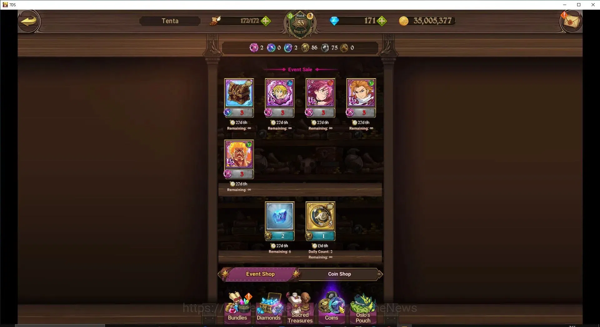 The Seven Deadly Sins: Grand Cross Accounts ASIA|1M CC|171 DM+1 seventh Spring Box|3 LR+6 UR|N image 9
