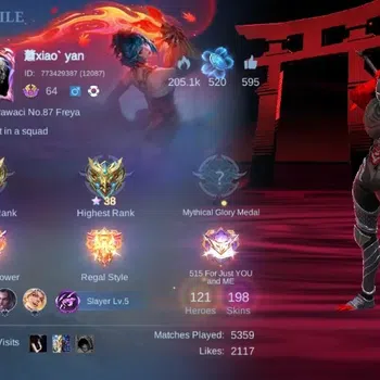 Mobile Legends: Bang Bang Accounts Collector Global|Skin 198|Renowned|KOF Karina,Collector Natalia,LBox Hayabusa+Uranus,STAR