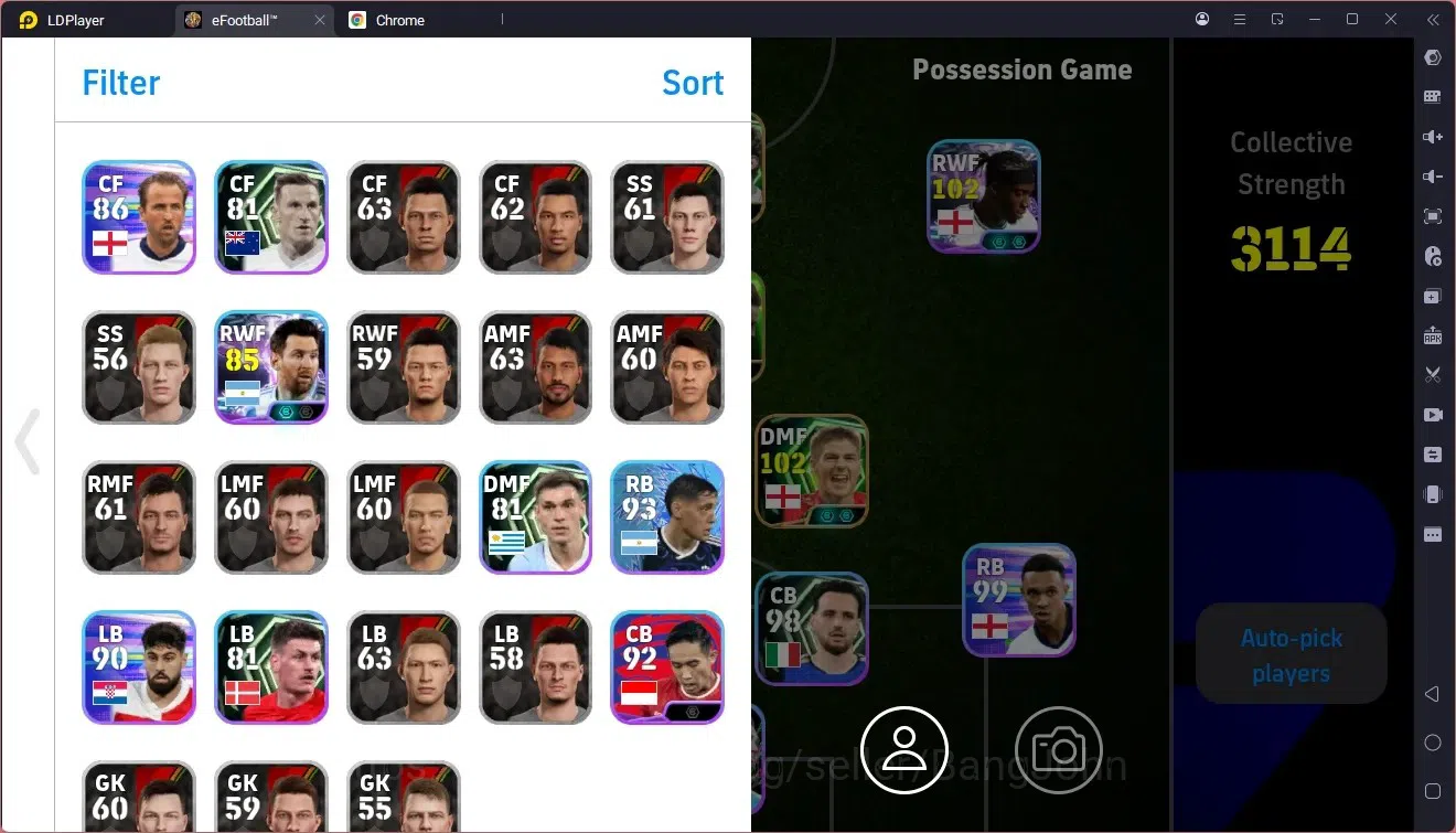 Mua eFootball Accounts - Mobile | PW 3114 | Epic