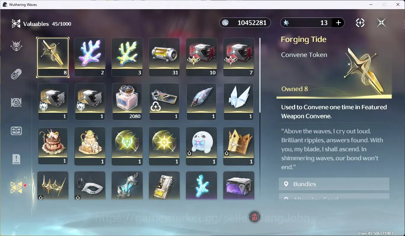 Wuthering Waves Accounts Amerika|UL 75|Rank 8|9 Char Limited ([Hiyuki,Phrol image 16