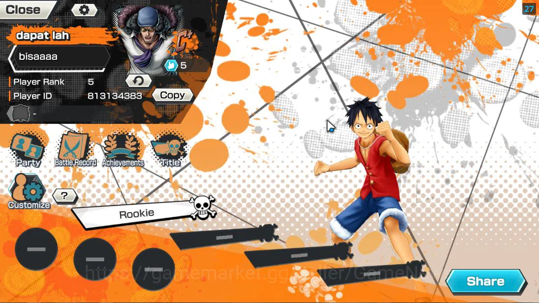 One Piece Bounty Rush Accounts Global| 5 EX| AM Sword [Borsalino],Awakened Rob Lu image 2