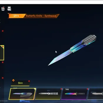 Blood Strike Accounts Collab Skin Asia|Eternal MP7 TideSong Lv4,DeAgle+Melee ButterFly SynthWave,Staff|Collab LS Mr