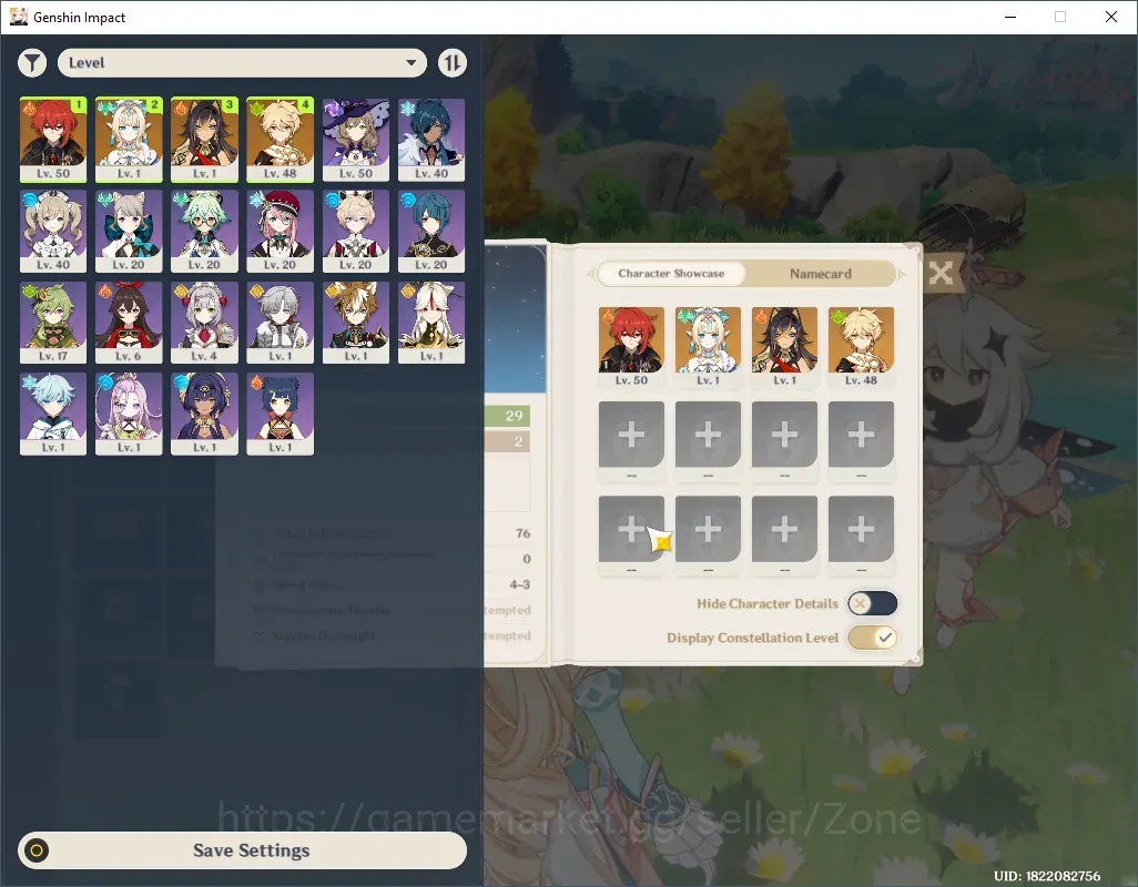 Genshin Impact Accounts Others ASIA|AR 29|1Limit Vesna+2 Limit DilucC1,Dehya + chrSTD Sucrose,Amber Etc |MC 1