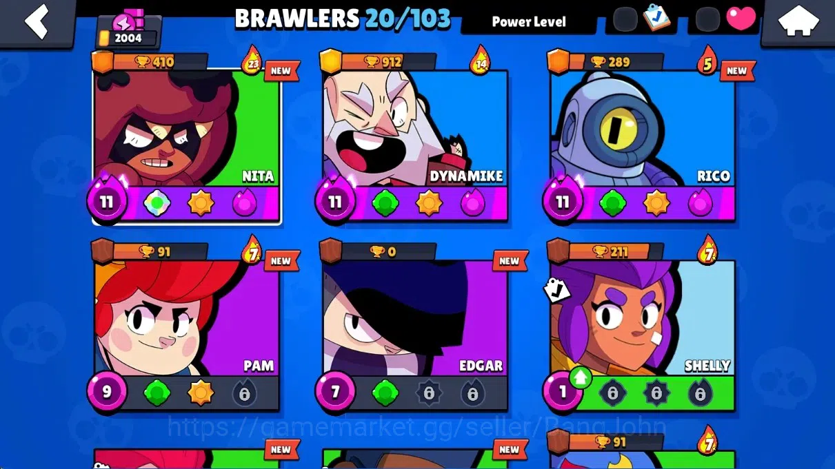 Brawl Stars Accounts Global | 2004 Thropy |20 Brawlers - 3 Max Lvl+Hype image 5