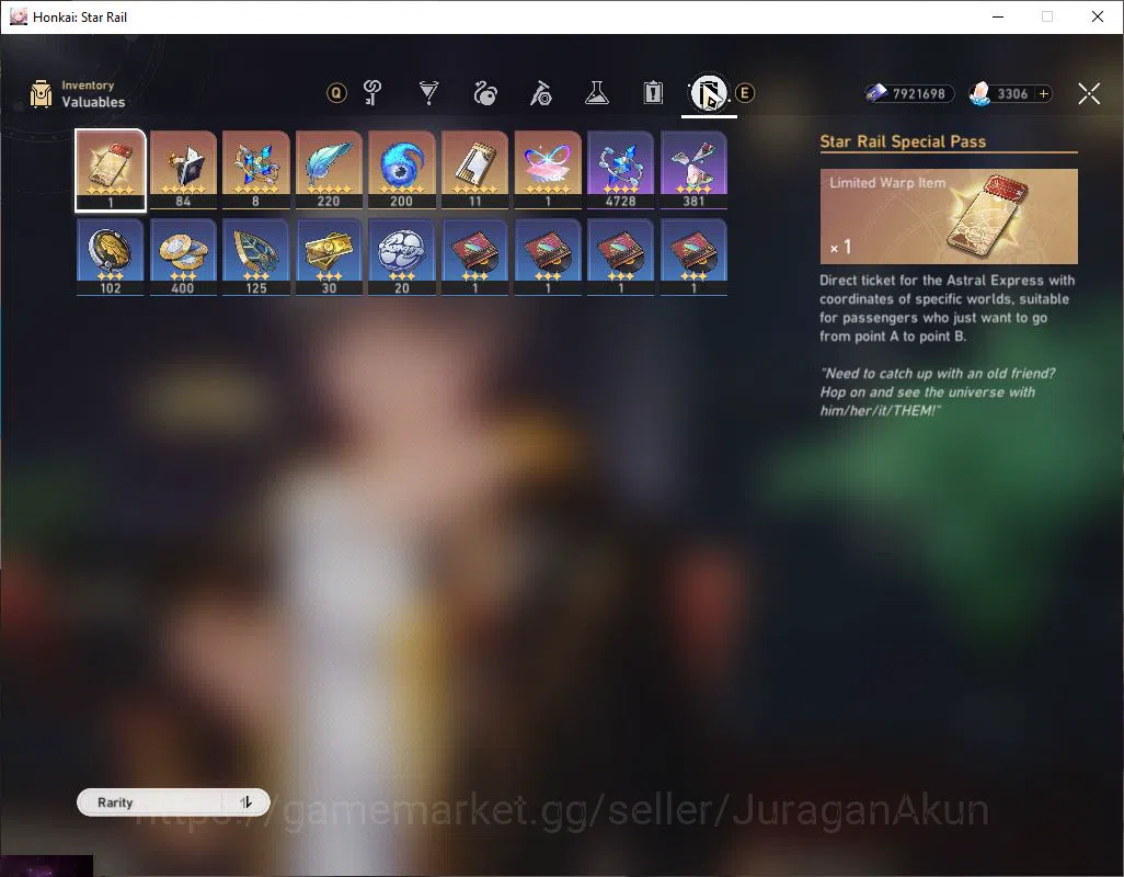 Honkai Star Rail Accounts Starter ASIA|TL 60|6 Limited|Archer E2+Sign,Hysilens,Saber,Ruan Mei,Topaz,Dante|SJ 3,3K|MC 10