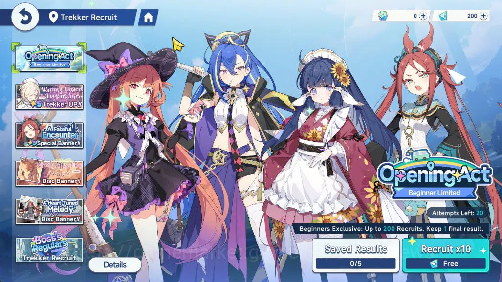 Stella Sora Accounts GLOBAL Lv 1 | Fresh Starter | 1SSR 1 Limit ( Chitose ) + 7SR | 5 SR Disc | Beginner ON | Yostar | Check 3