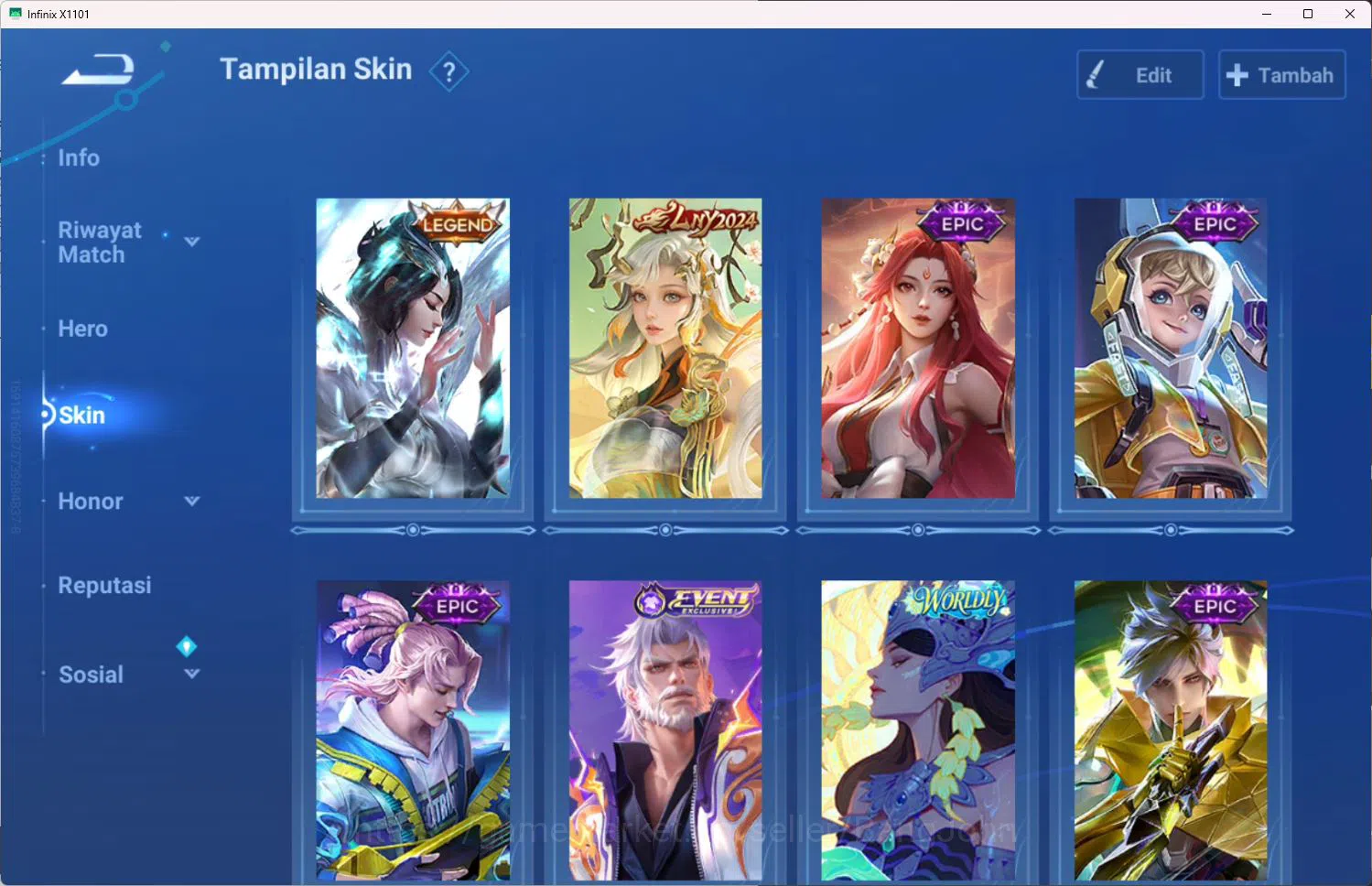 Honor of Kings Accounts GLOBAL|110HR|72SK|LEGEND=CONSORT YU|EVENT=HUANG ZO image 12