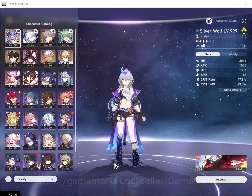 Honkai Star Rail Accounts Asia|TL 48|Prem Elation|7k S.Jade|7 Limit|YaoGuang image 5