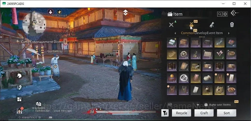 Where Winds Meet Accounts GLOBAL|Lv 95|27K GS|Diff Legend|Peacefull Life Set image 11