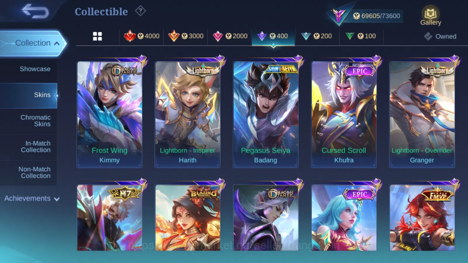 Mobile Legends: Bang Bang Accounts 1 acc 2 server ORI  HERO 131 | skin 296 | emblem a image 10
