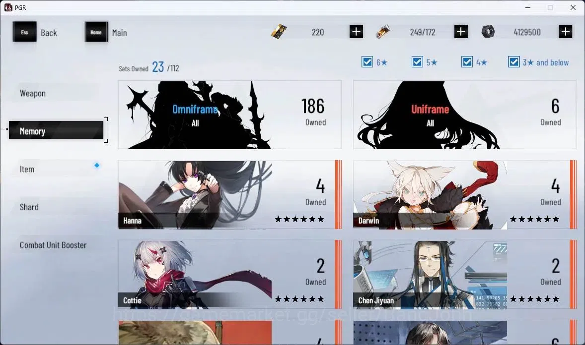 Punishing: Gray Raven Accounts ASIA | Lv64|S Lucia IC+Sign,S Lucia CW+Sign,S Fera image 10