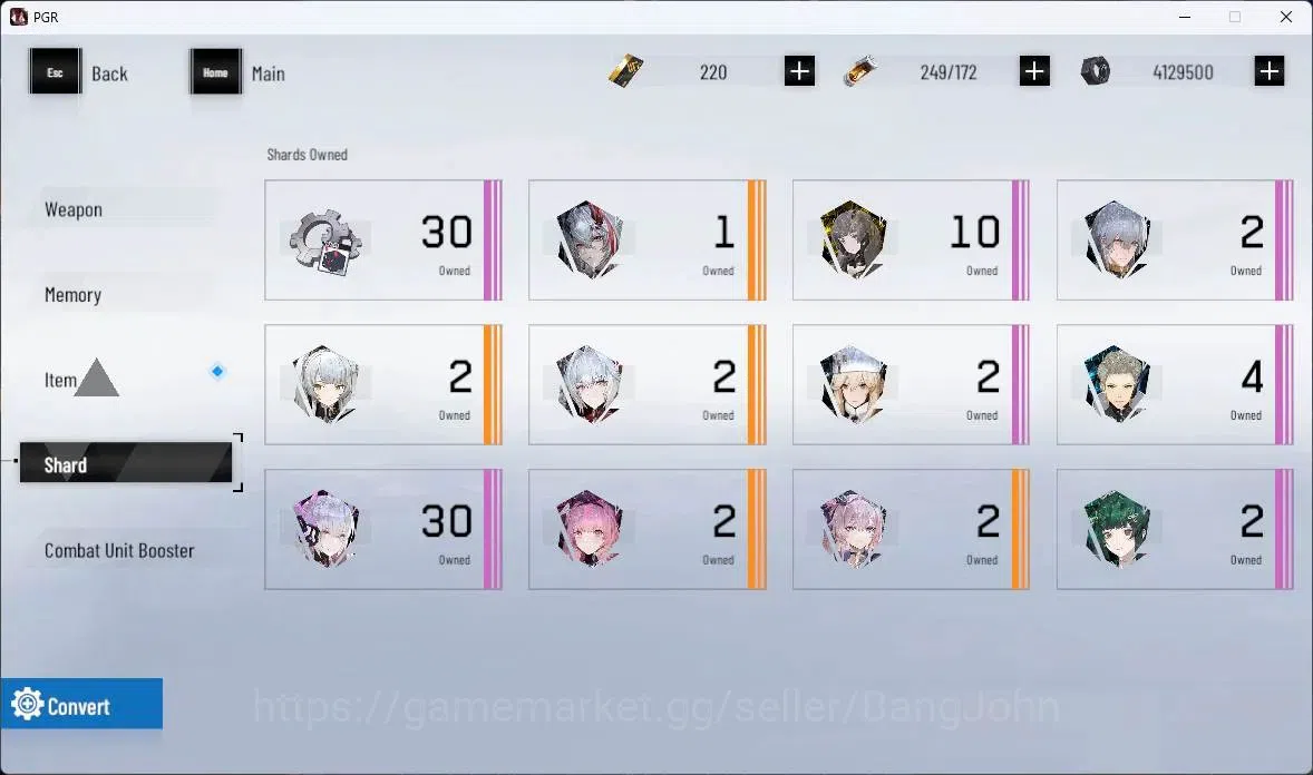 Punishing: Gray Raven Accounts ASIA | Lv64|S Lucia IC+Sign,S Lucia CW+Sign,S Fera image 14
