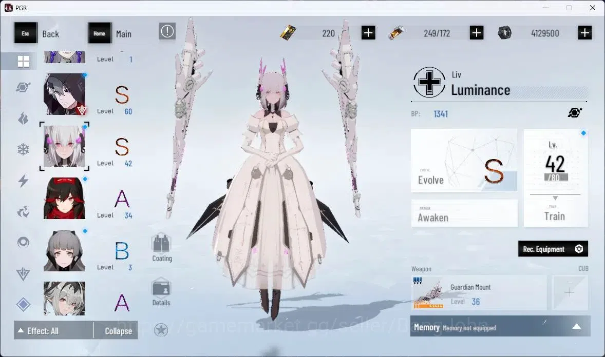 Punishing: Gray Raven Accounts ASIA | Lv64|S Lucia IC+Sign,S Lucia CW+Sign,S Fera image 8