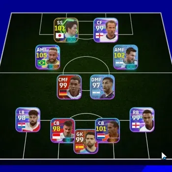 eFootball Accounts Legends & Iconic Players Android|3 Show Time Neymar Jr,Lionel Messi,Lamine Yamal|Epic Shinji Ono|Check