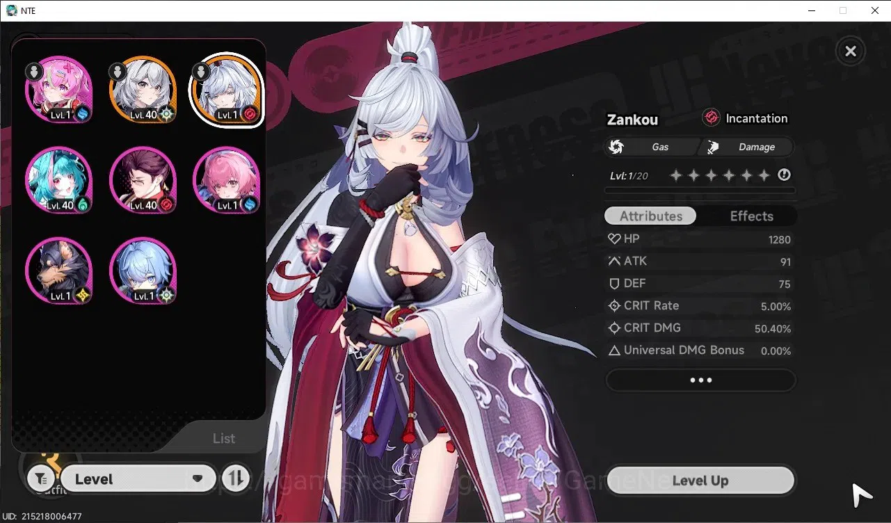 Neverness to Everness Accounts GLOBAL SEA|HL 26|TL 16|1 S-Class Limited ( Zankou + Glider )|1 S-Class Standard Box|Selector 1