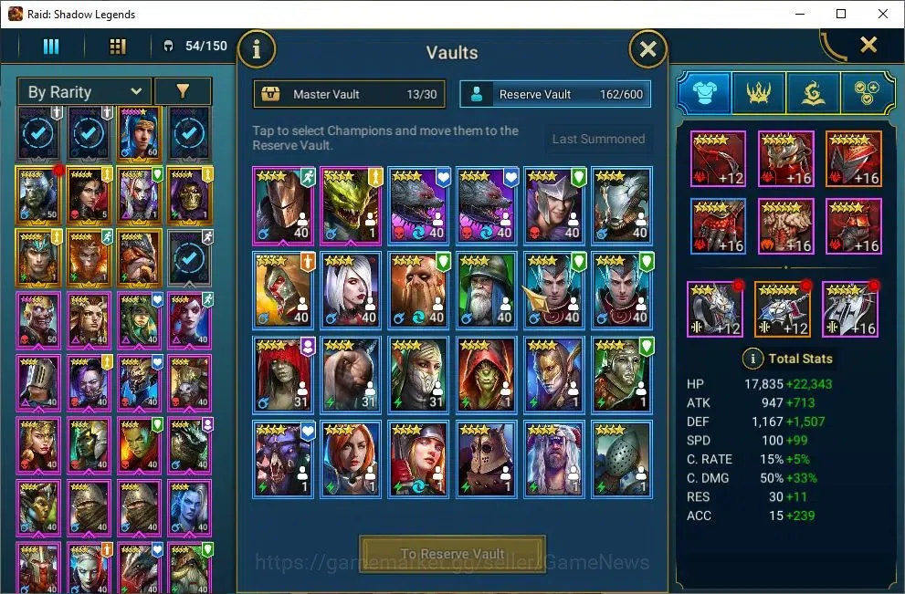 Raid: Shadow Legends Accounts Lv46 472 Power|11 Legendary(Rathalos,Ninja,Alice,A image 10