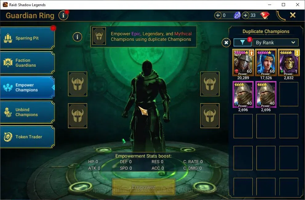 Raid: Shadow Legends Accounts Lv46 472 Power|11 Legendary(Rathalos,Ninja,Alice,A image 13