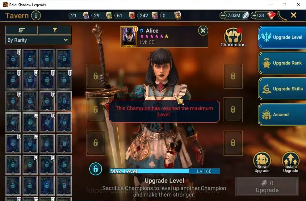 Raid: Shadow Legends Accounts Lv46 472 Power|11 Legendary(Rathalos,Ninja,Alice,A image 16