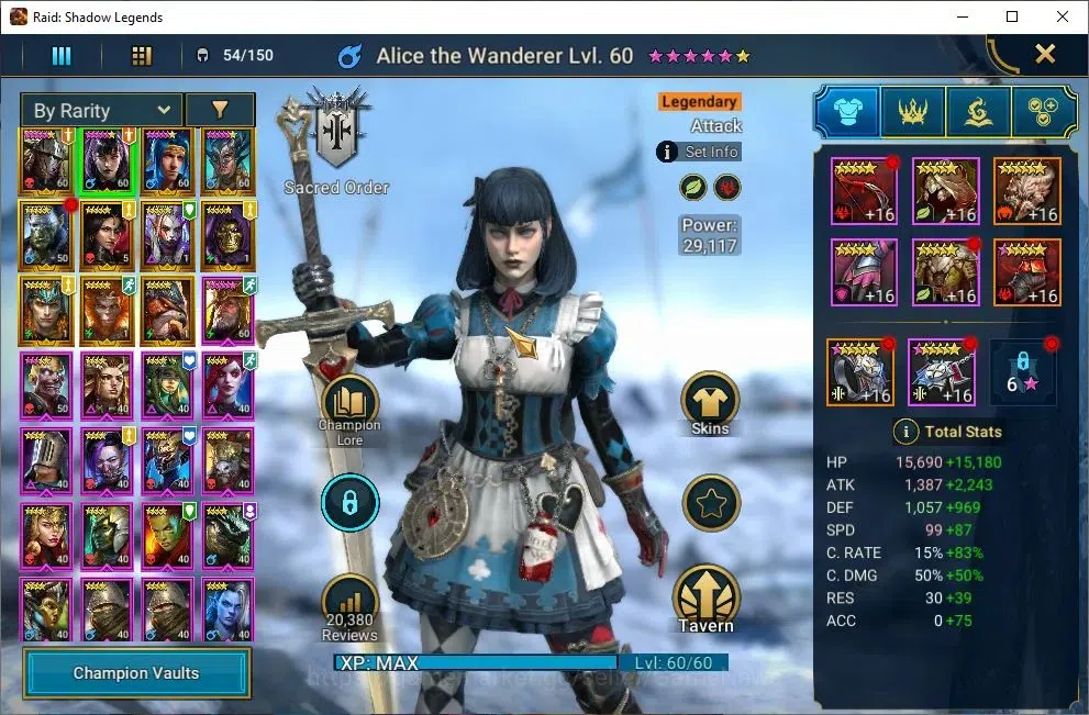 Raid: Shadow Legends Accounts Lv46 472 Power|11 Legendary(Rathalos,Ninja,Alice,A image 4