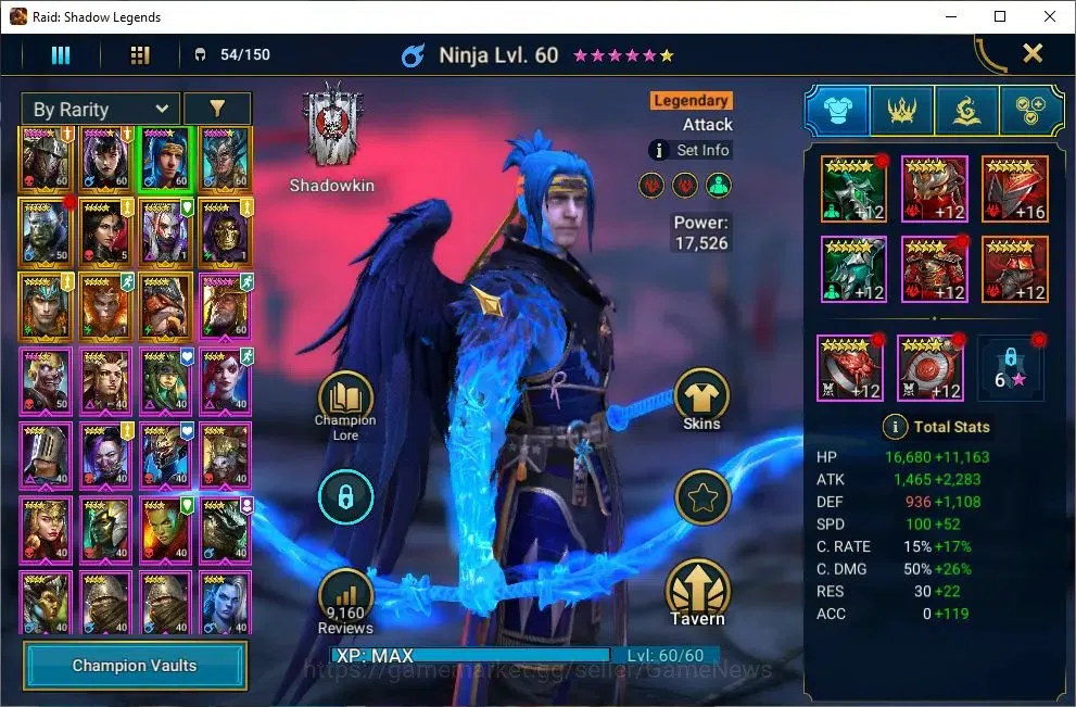 Raid: Shadow Legends Accounts Lv46 472 Power|11 Legendary(Rathalos,Ninja,Alice,A image 5