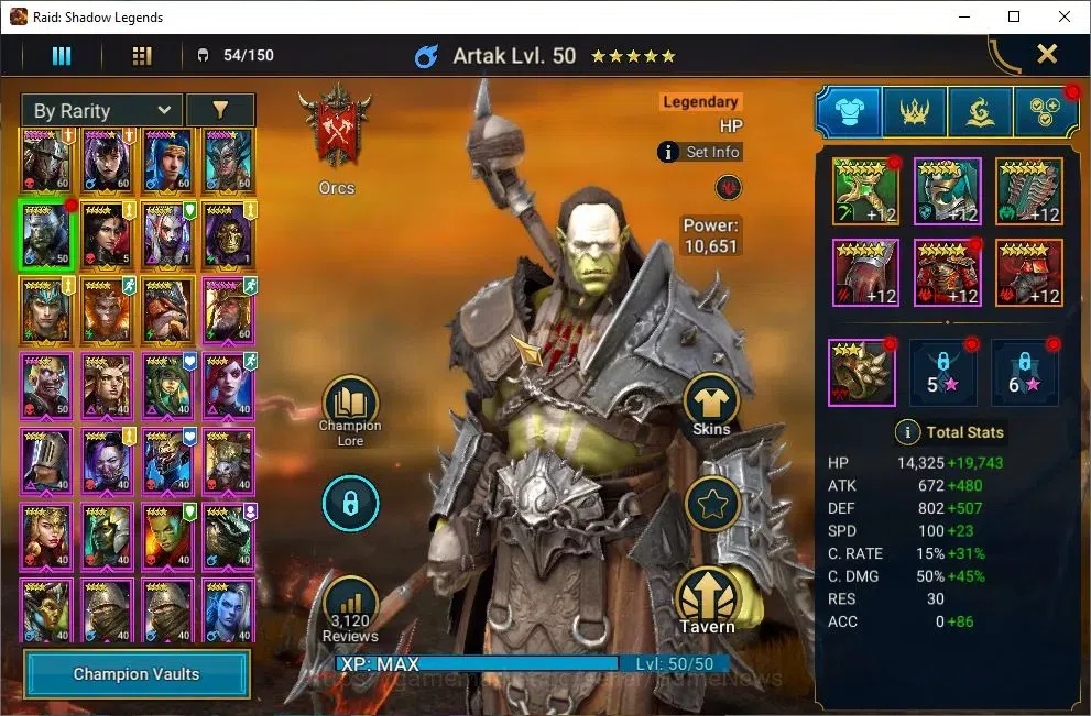 Raid: Shadow Legends Accounts Lv46 472 Power|11 Legendary(Rathalos,Ninja,Alice,A image 6