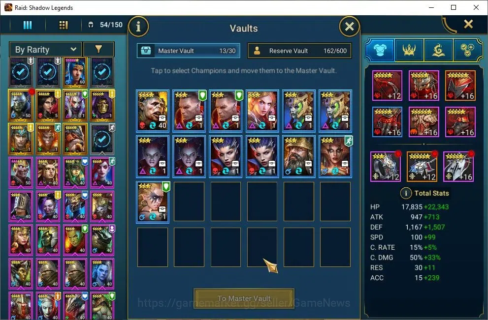 Raid: Shadow Legends Accounts Lv46 472 Power|11 Legendary(Rathalos,Ninja,Alice,A image 9