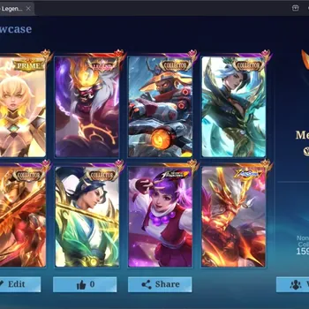 Mobile Legends: Bang Bang Accounts Collector Global|490S|Collector|Legend Franco,KOF Karina,KOF Aurora,KOF Guinevere,Allstar