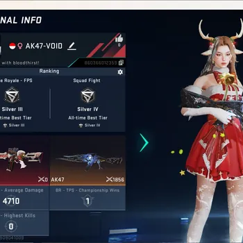 Blood Strike Accounts Others ASIA|Eternal Gun:MP7-Tidesong|1 Collab Gun [AOT]|1 Ultra Gun|Ultra Striker:Ran-Deer